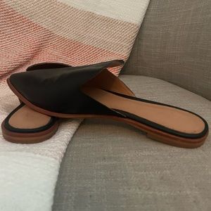 Madewell Gemma Black Leather Mule